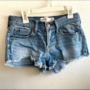 Low Rise Denim Shorts